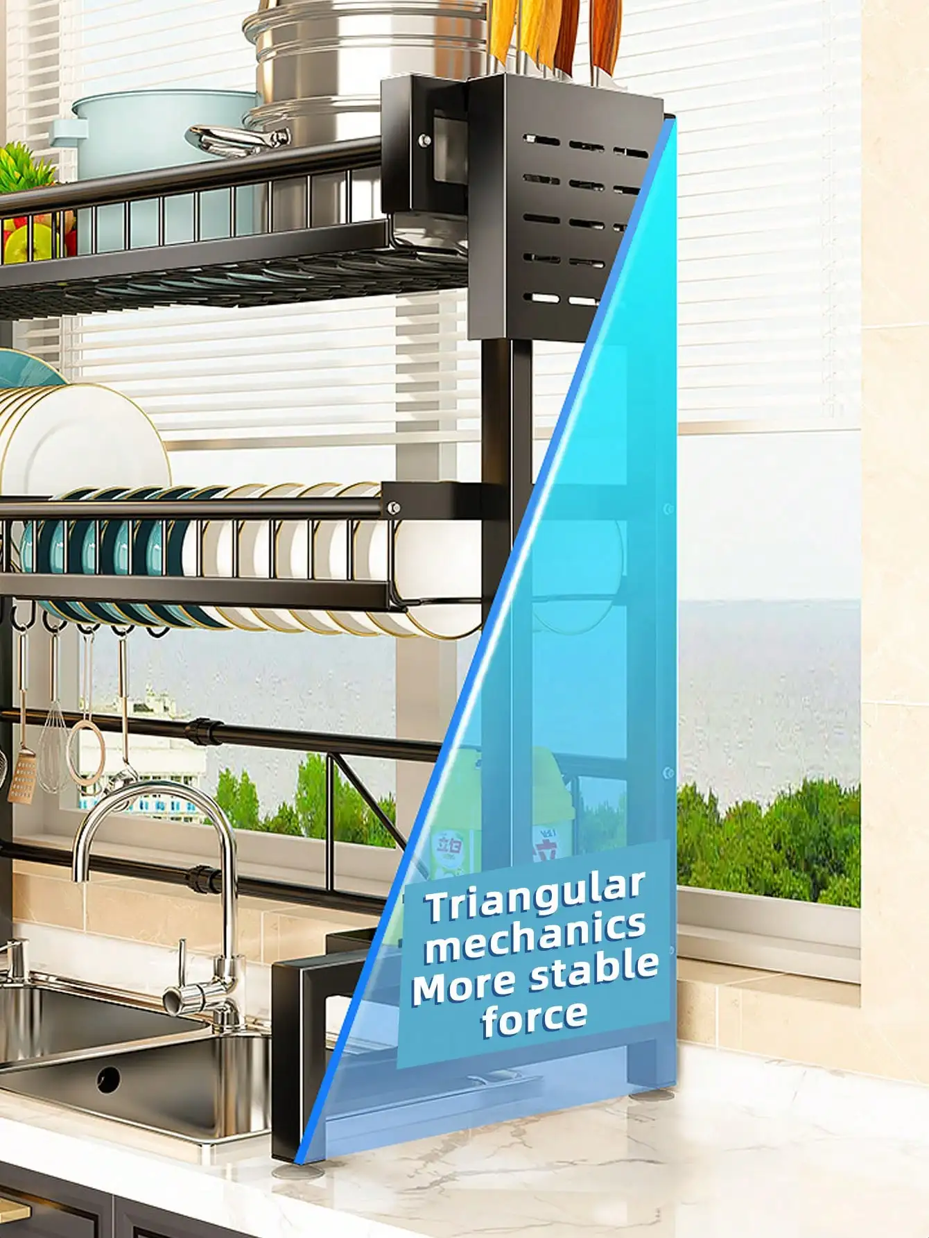 Stainless Steel Sink Dish Rack - Image 3