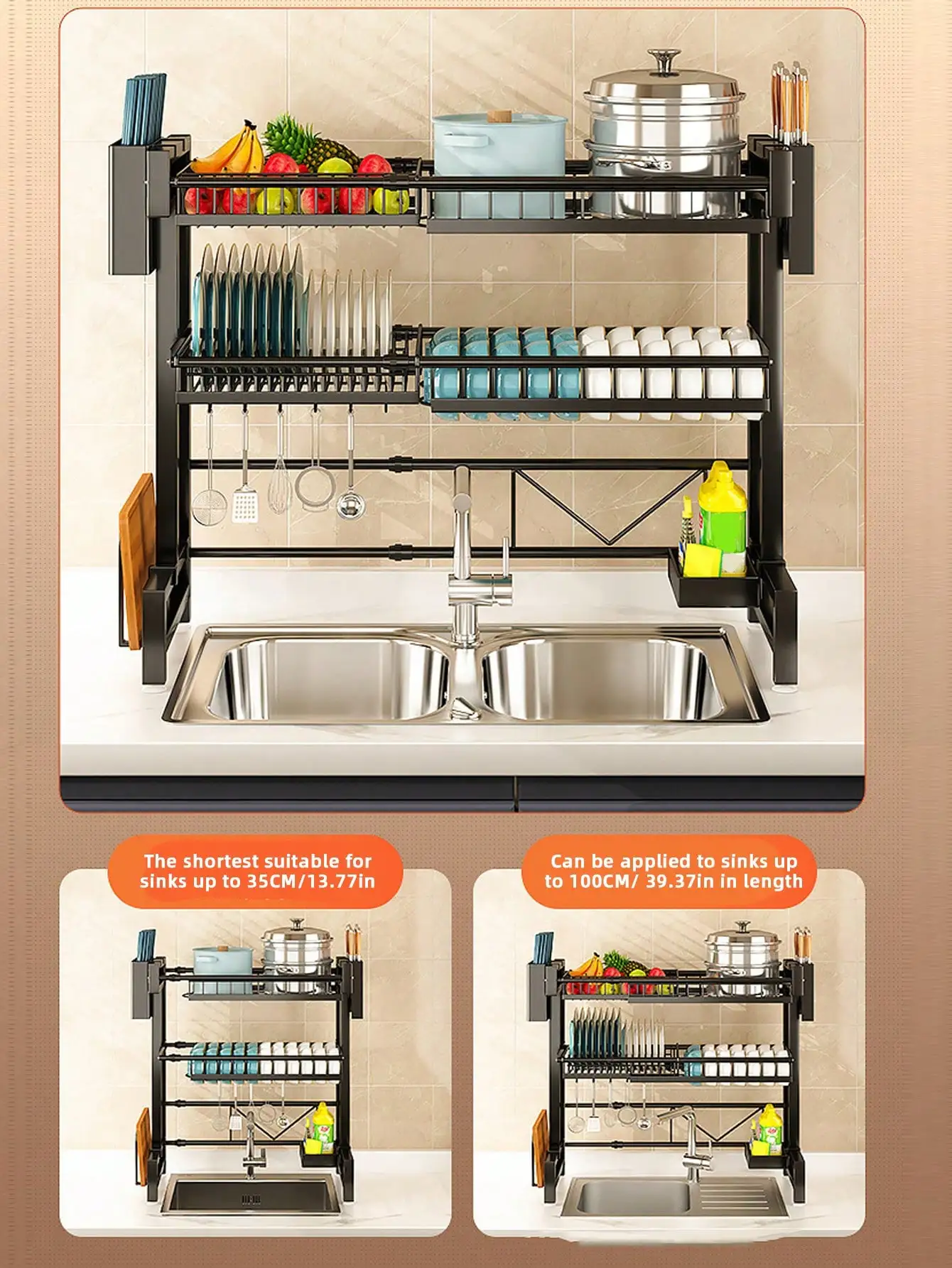 Stainless Steel Sink Dish Rack - Image 5