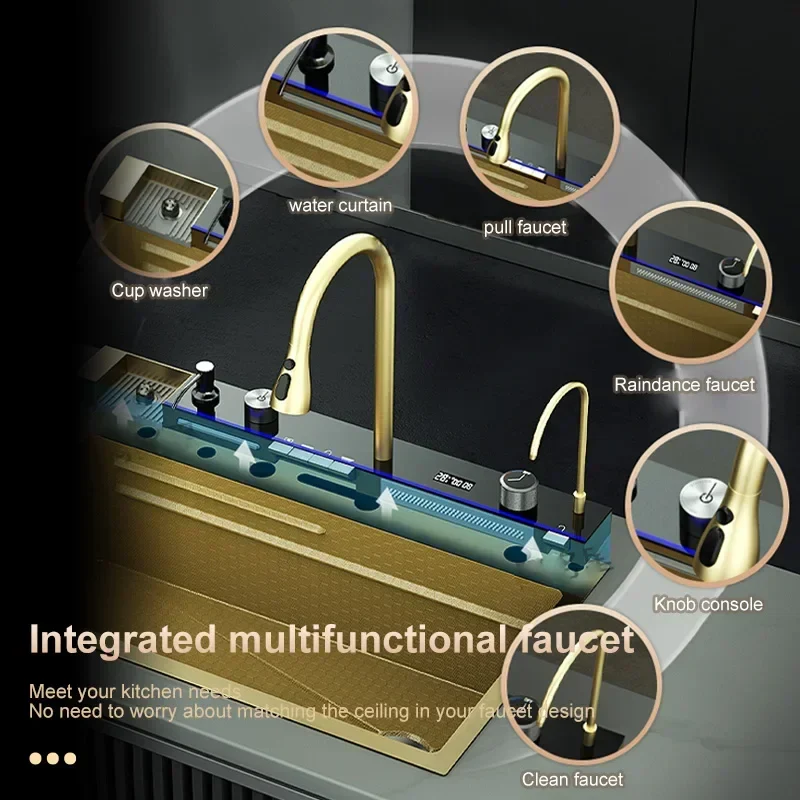 Stainless Steel Smart Kitchen Sink - Image 2