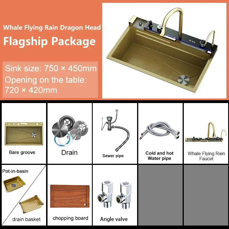 Stainless Steel Smart Kitchen Sink - Image 6