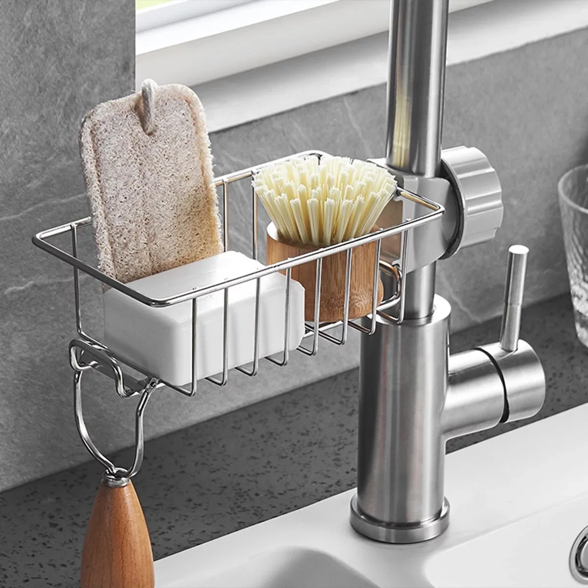 Stainless Steel Sponge Rack - Image 3