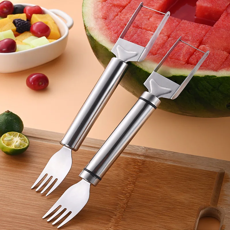 Stainless Steel Watermelon Cutter Fork - Image 2