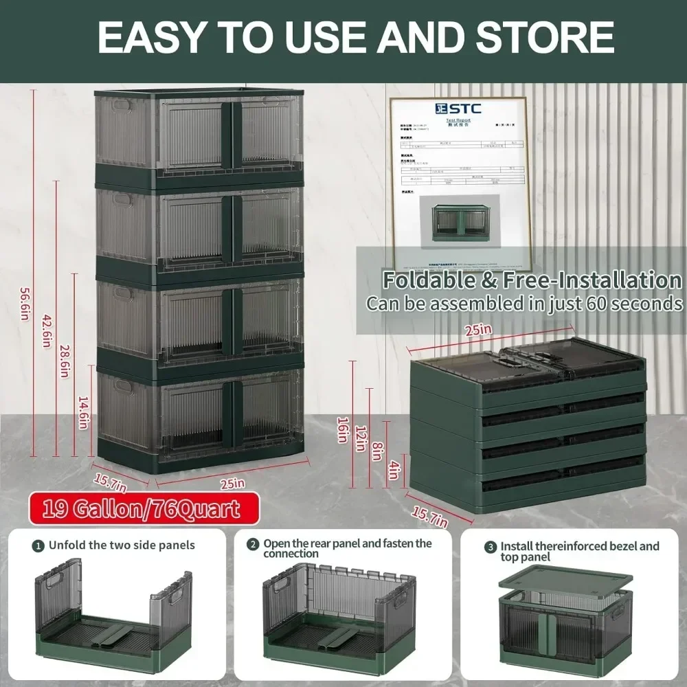Storage Bins with Lids - 19 Gallon - Image 2