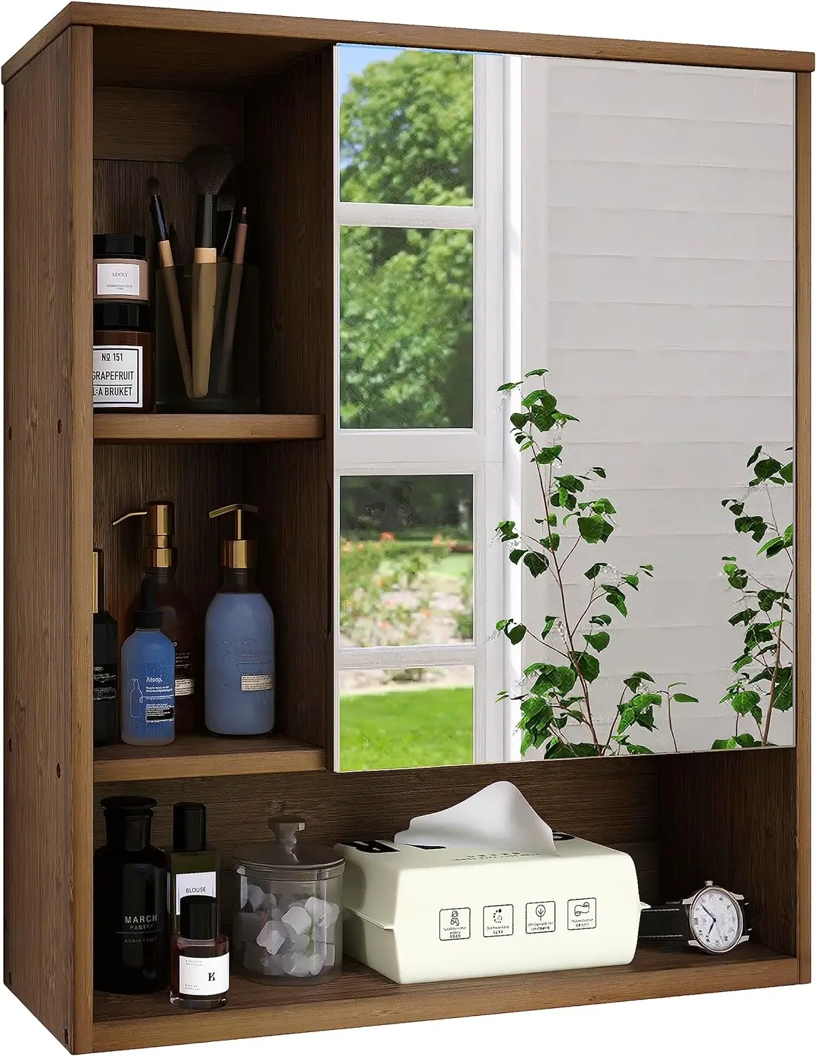 Storage Cabinet With Mirror Door - Image 8