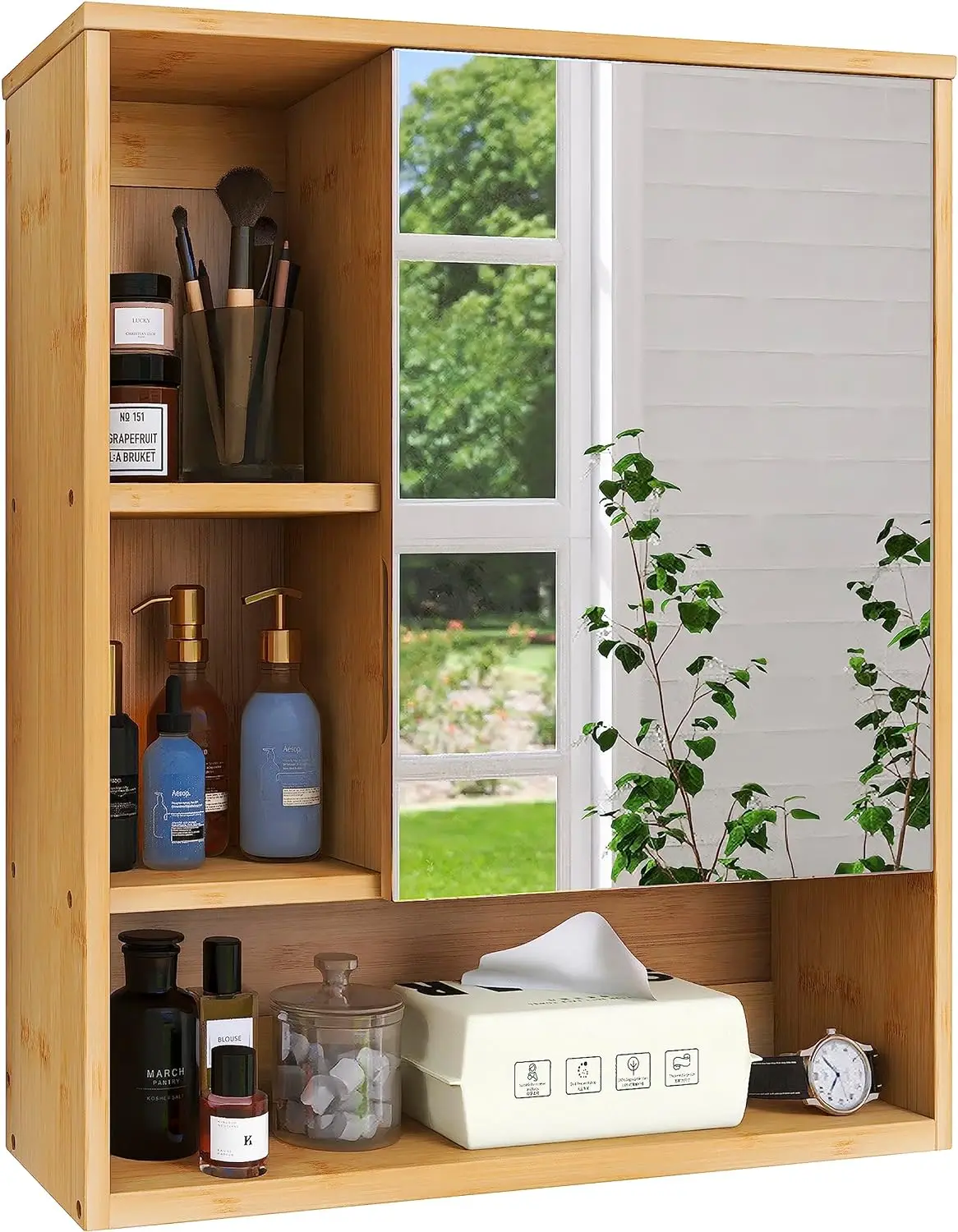 Storage Cabinet With Mirror Door - Image 9