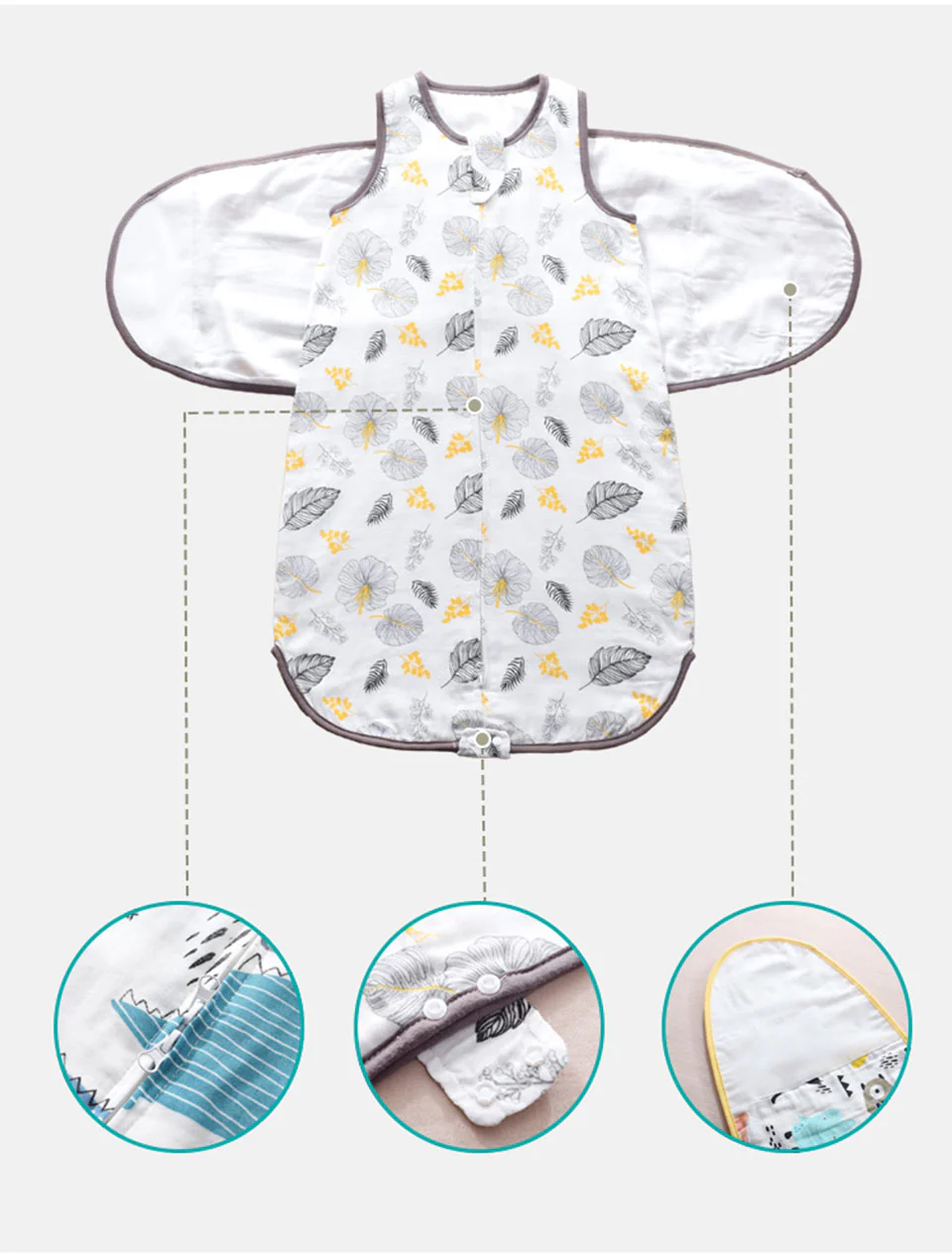 Summer Baby Swaddle Wrap 0-24M - Image 13