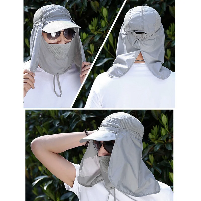 Summer UV Protection Mask Hat - Image 4