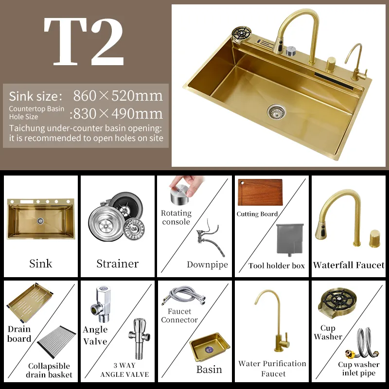 Supersize Waterfall Kitchen Sink - Image 17
