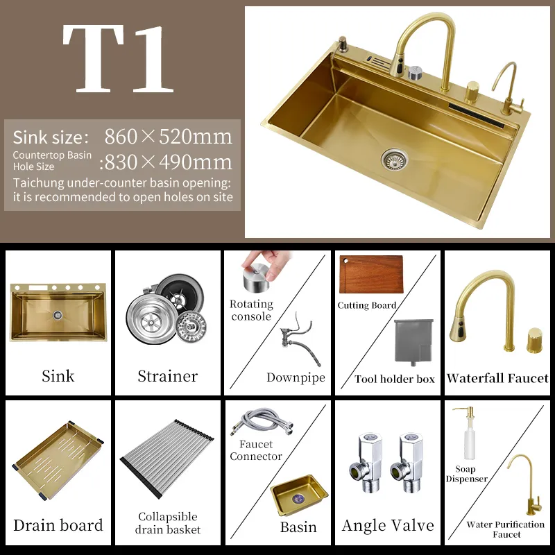 Supersize Waterfall Kitchen Sink - Image 19