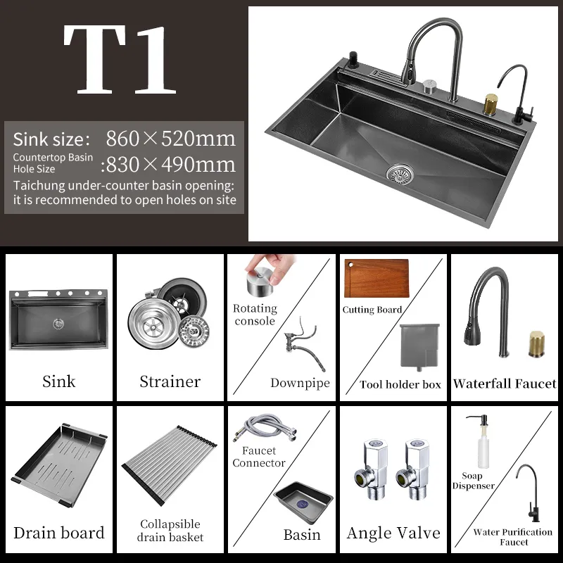 Supersize Waterfall Kitchen Sink - Image 22