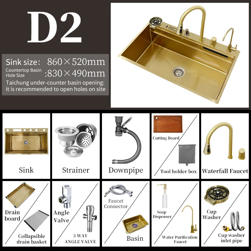 Supersize Waterfall Kitchen Sink - Image 8