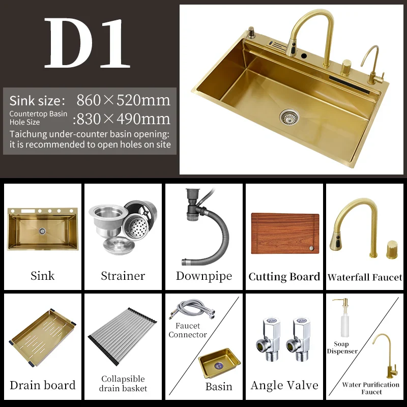 Supersize Waterfall Kitchen Sink - Image 9