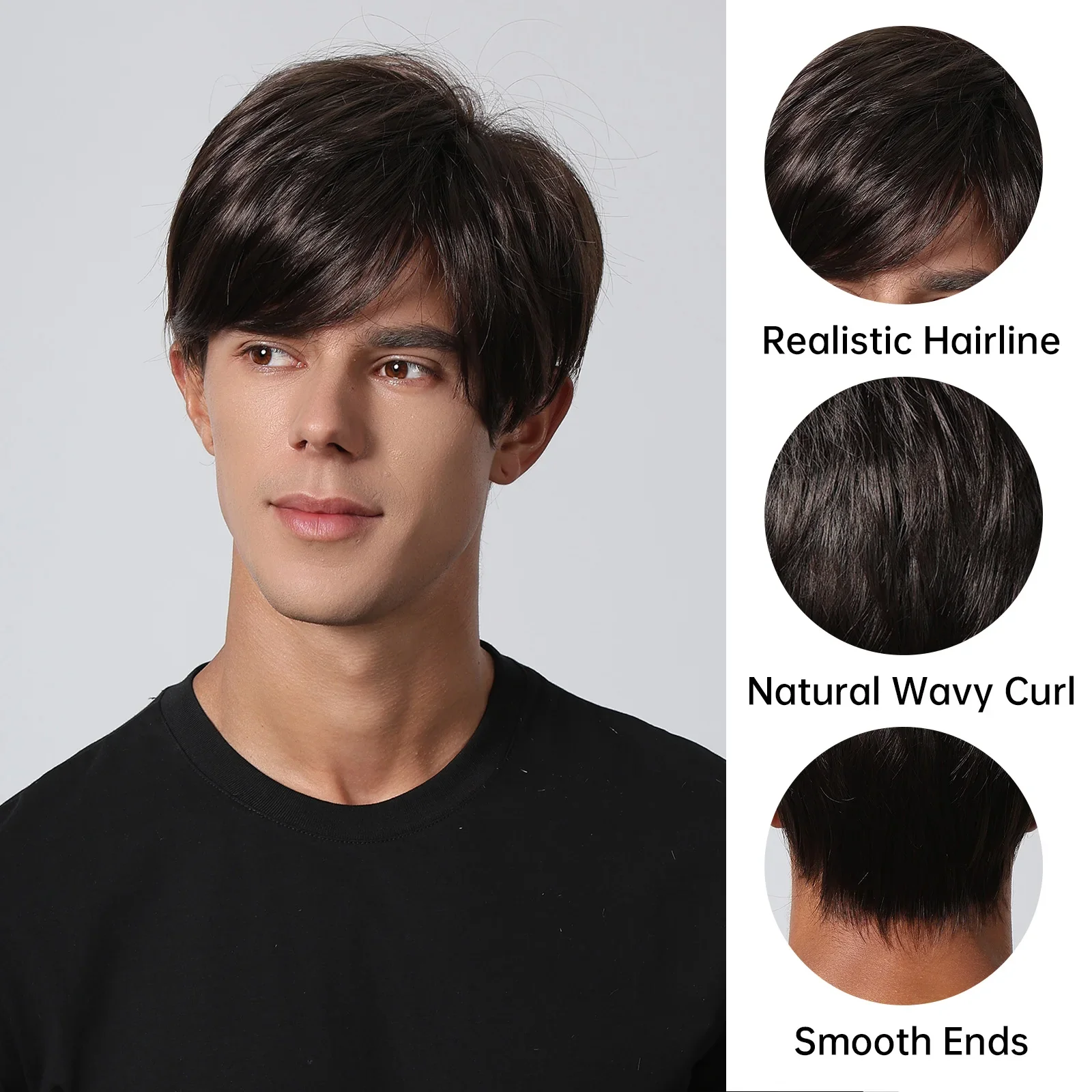 Synthetic Men Hair Wig - Image 3