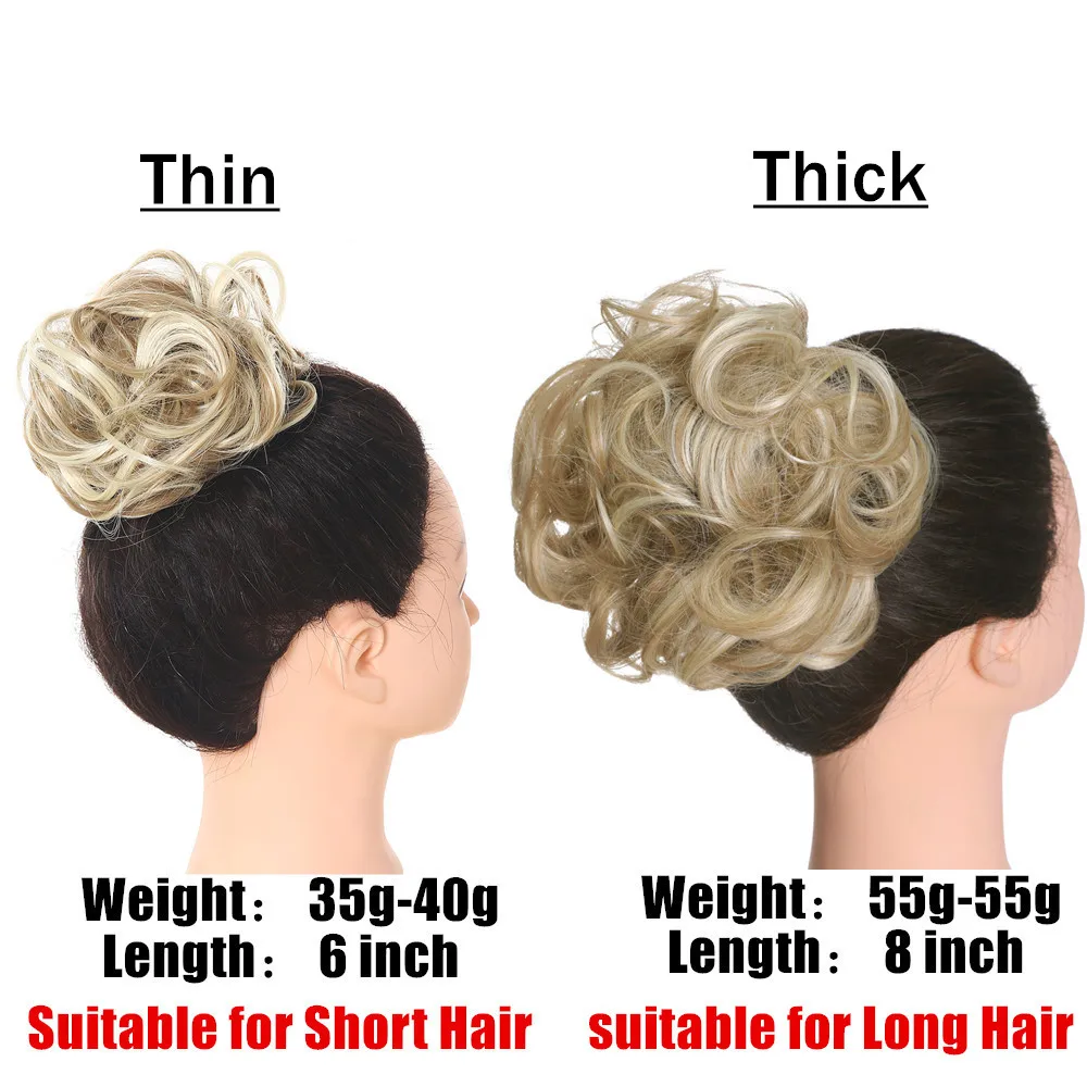 Synthetic Messy Hair Bun - Image 2