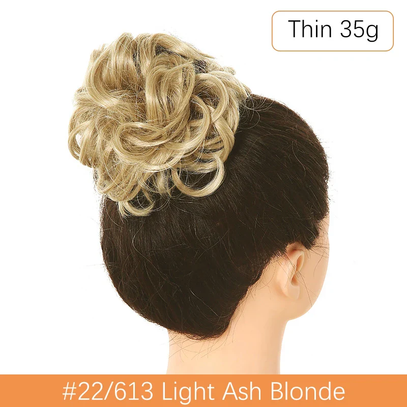 Synthetic Messy Hair Bun - Image 35