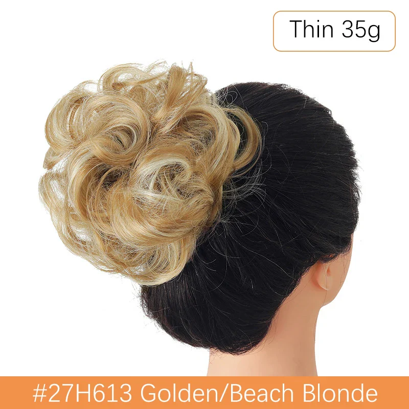 Synthetic Messy Hair Bun - Image 38