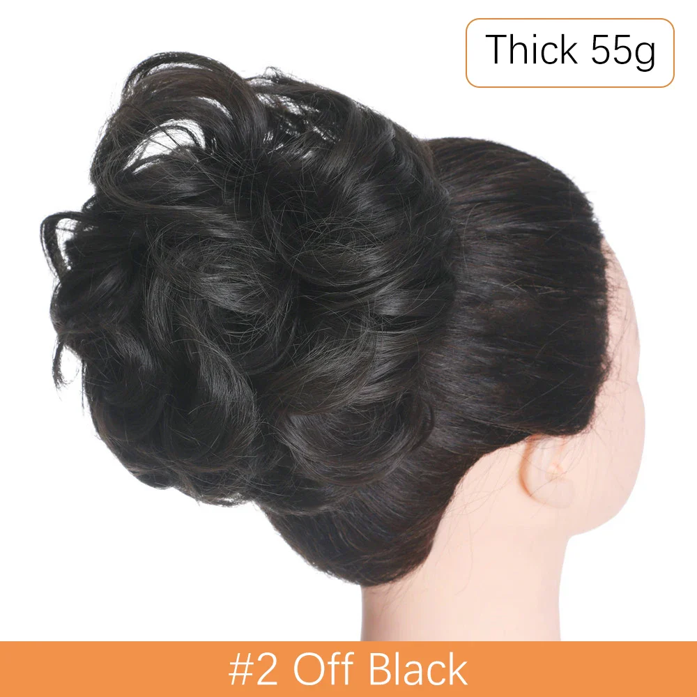 Synthetic Messy Hair Bun - Image 42