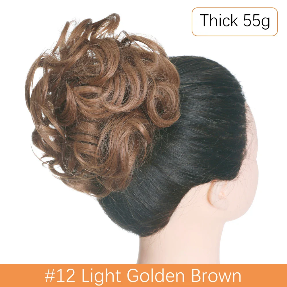 Synthetic Messy Hair Bun - Image 49