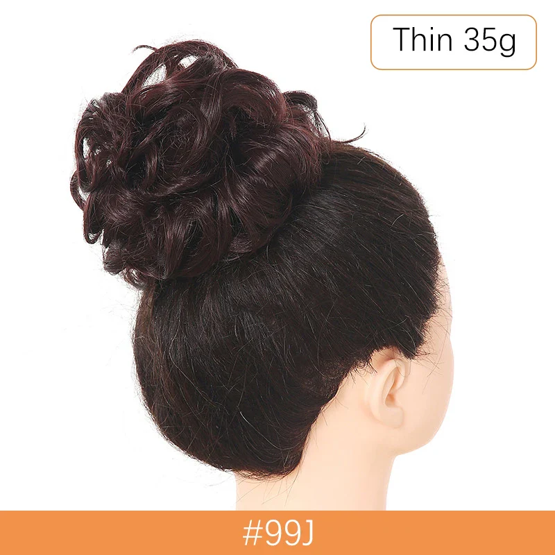 Synthetic Messy Hair Bun - Image 53
