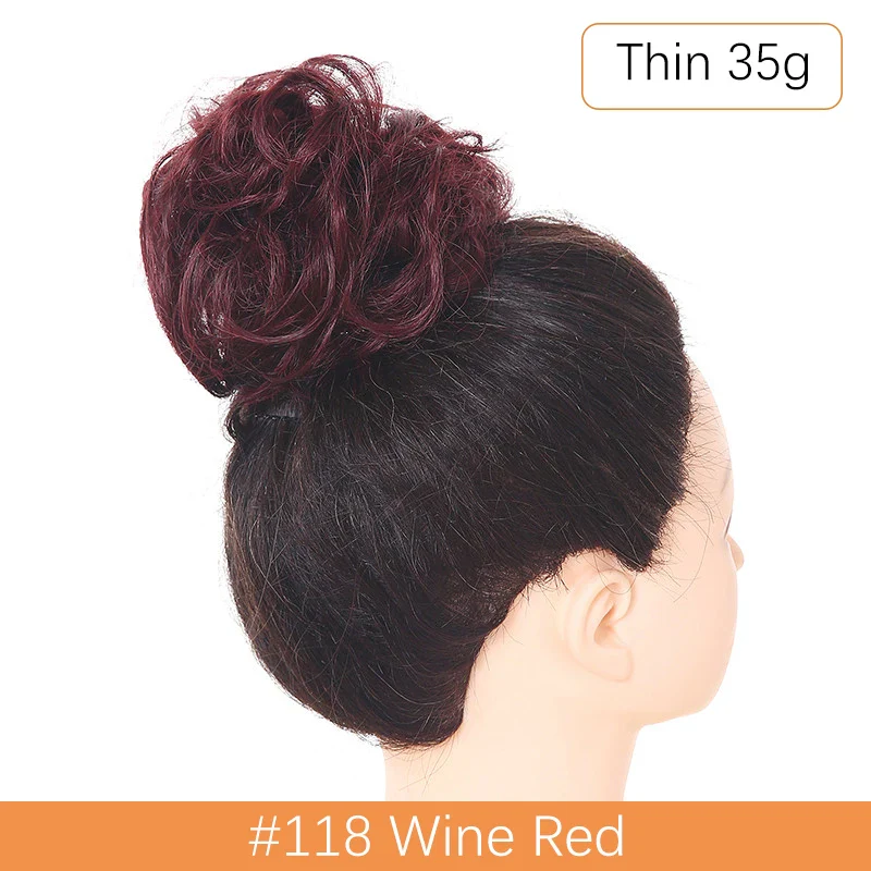Synthetic Messy Hair Bun - Image 59