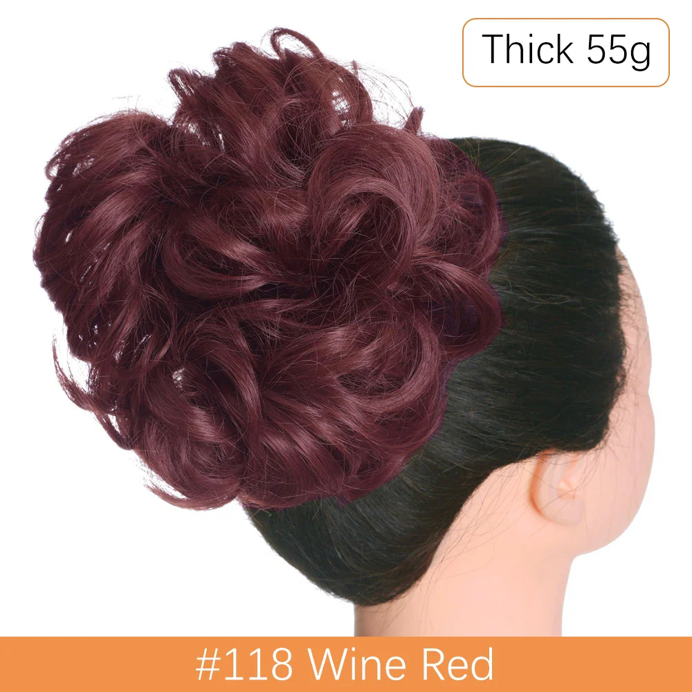 Synthetic Messy Hair Bun - Image 63