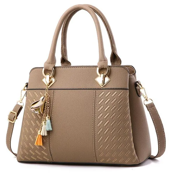 Tasseled Elegance: Embroidered Crossbody Tote - Image 8