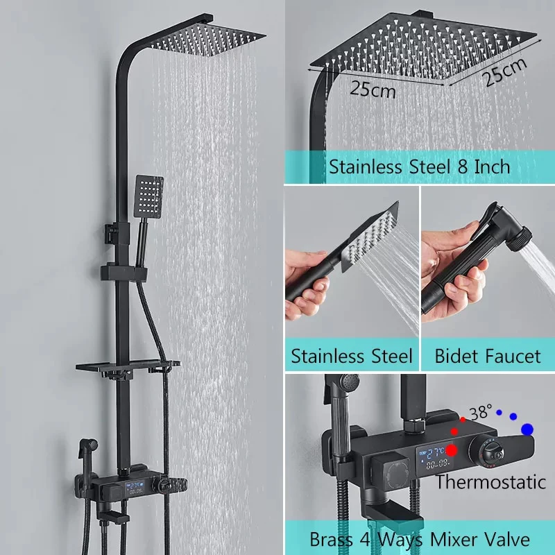 Thermostatic Digital Display Shower - Image 13
