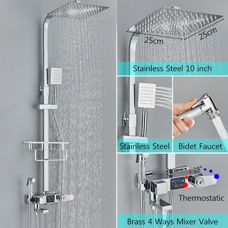 Thermostatic Digital Display Shower - Image 15