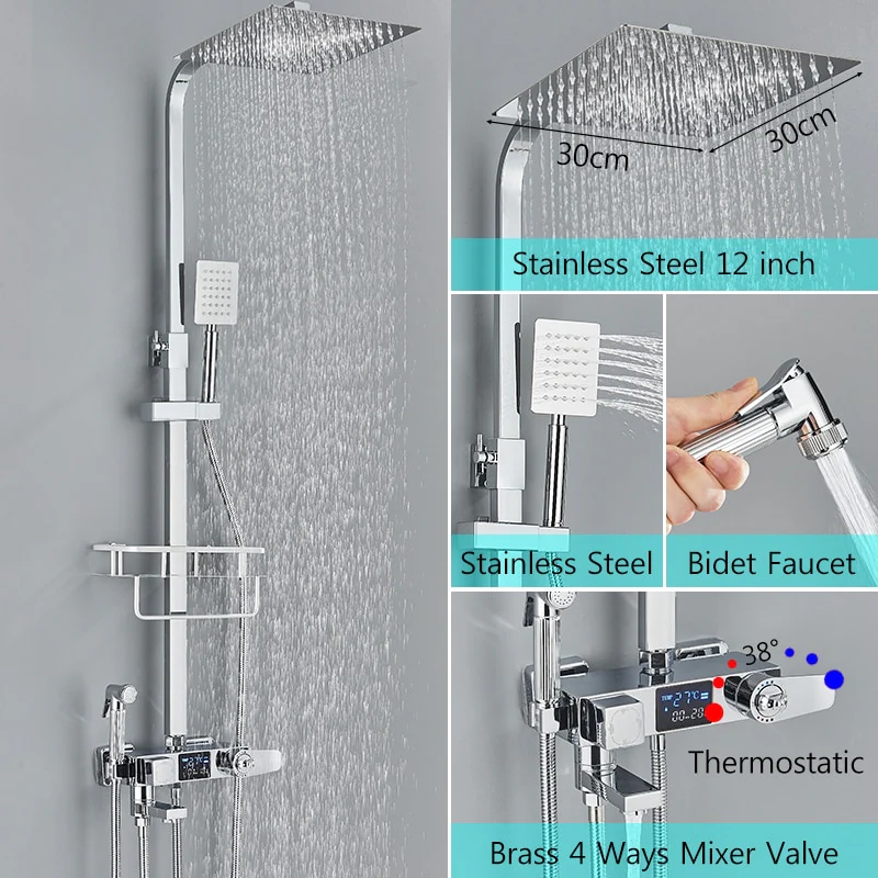 Thermostatic Digital Display Shower - Image 7