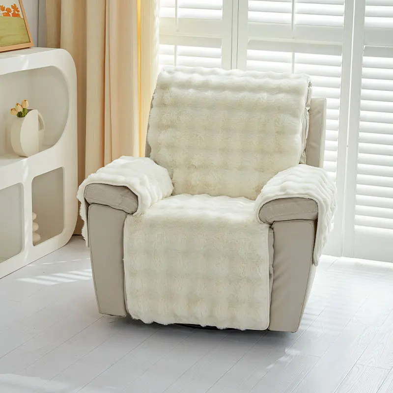 Thicken Plush Recliner Sofa Cover - Image 7