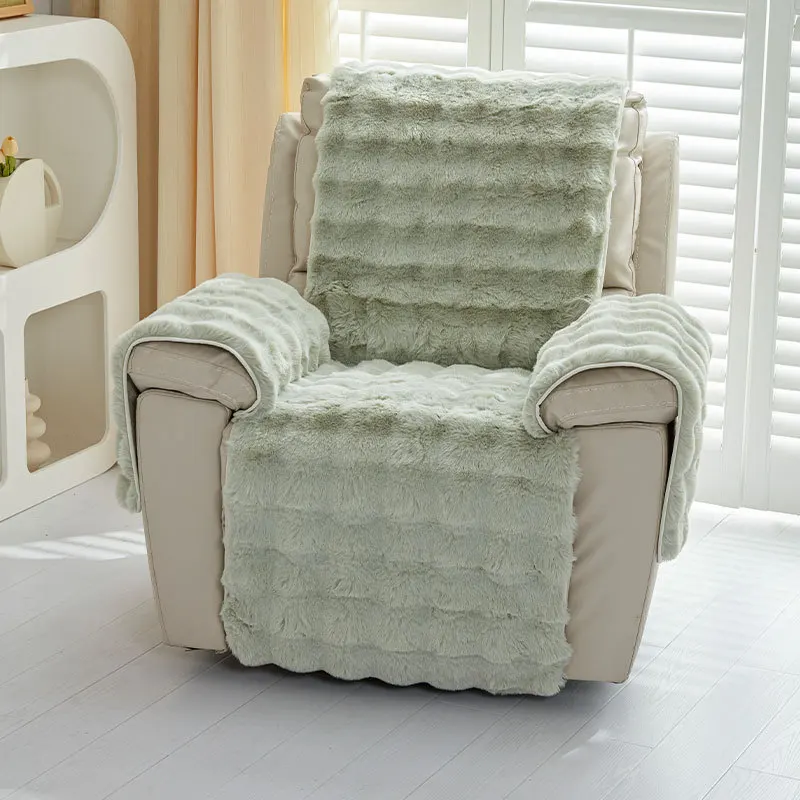 Thicken Plush Recliner Sofa Cover - Image 9