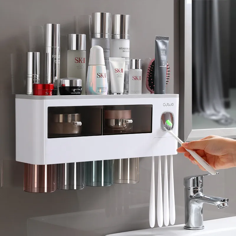 Toothbrush Holder Automatic Toothpaste Dispenser - Image 2
