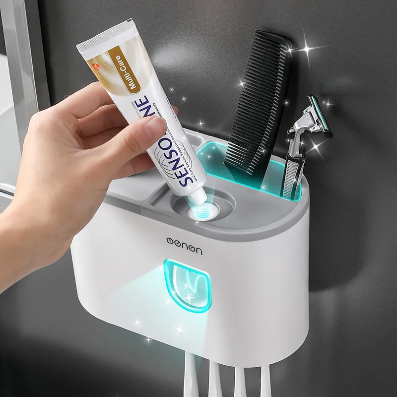 Toothbrush Holder Toothpaste Dispenser - Image 2
