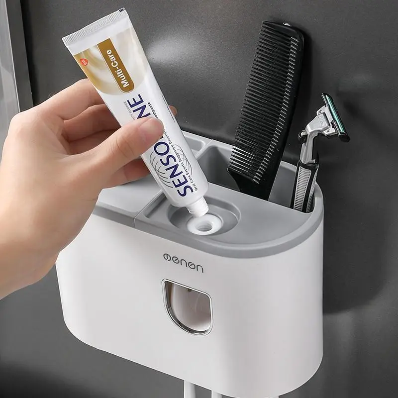 Toothbrush Holder Toothpaste Dispenser - Image 3