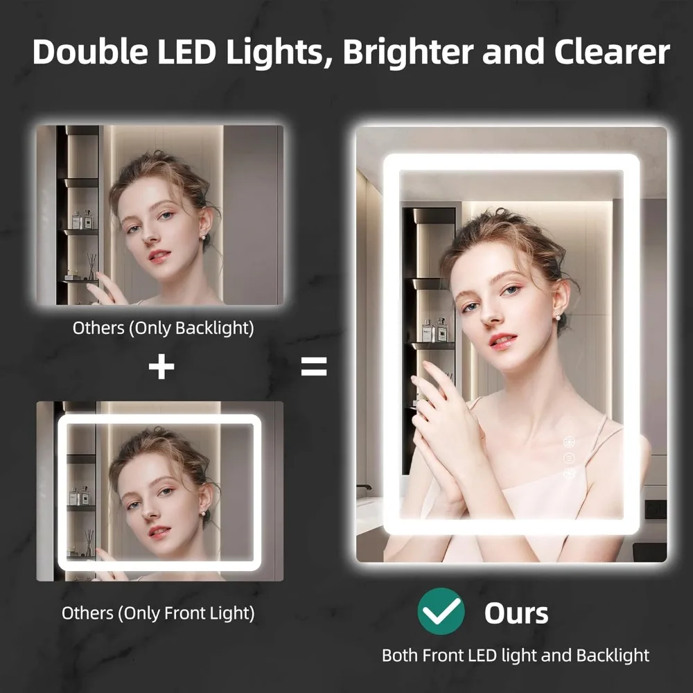 Touch LED Mirror Cabinet - Image 2