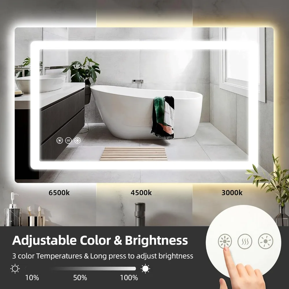 Touch LED Mirror Cabinet - Image 3