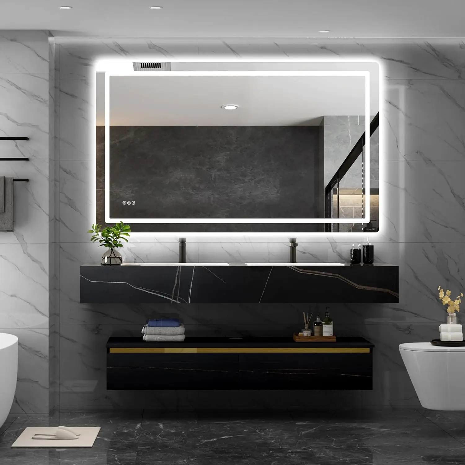Touch LED Mirror Cabinet - Image 7