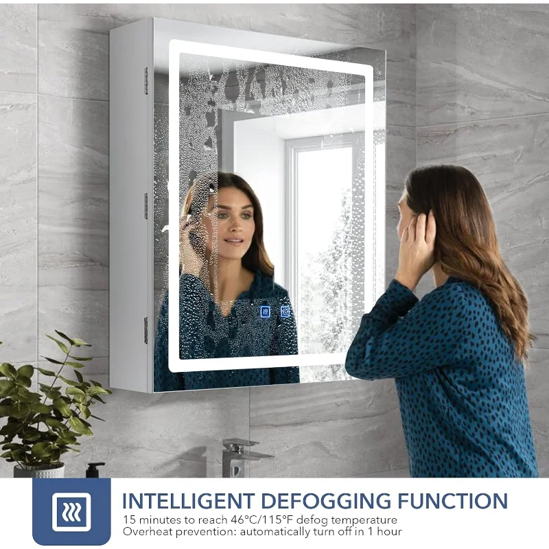 Touch LED Mirror Storage Cabinet - Image 13