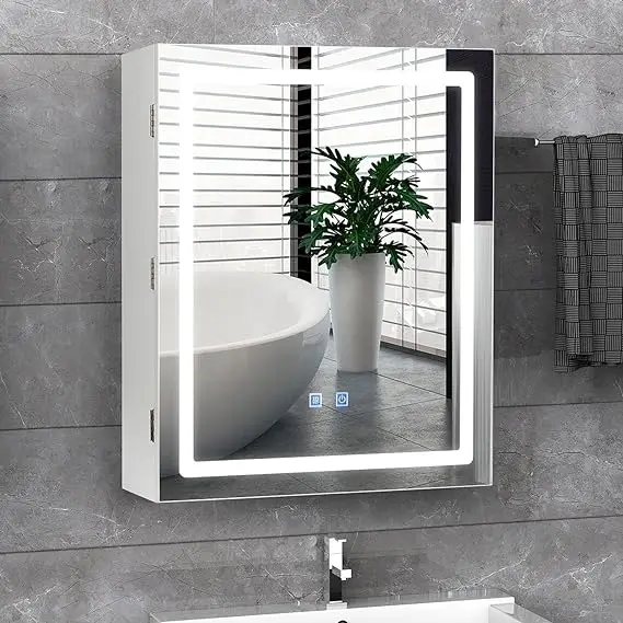 Touch LED Mirror Storage Cabinet - Image 7