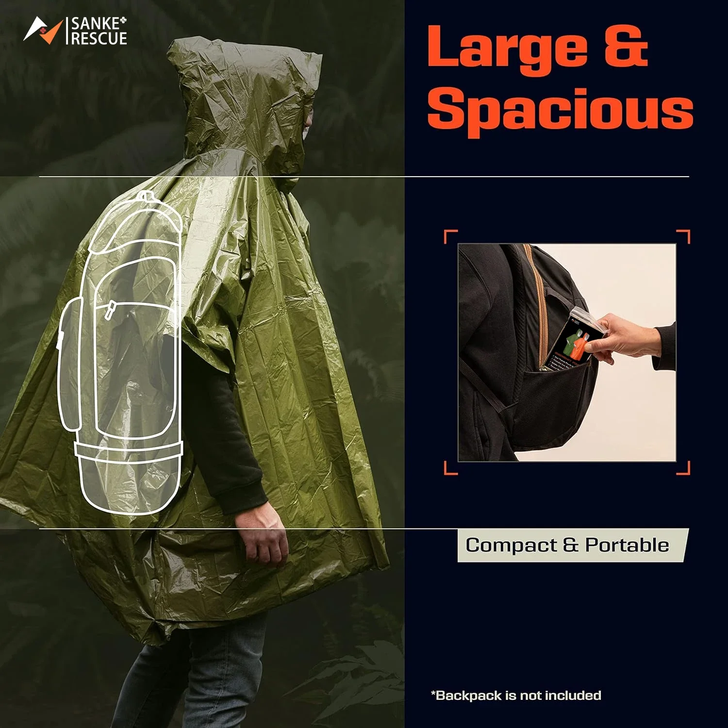 TriGuard 3-in-1 Rain Poncho - Image 5