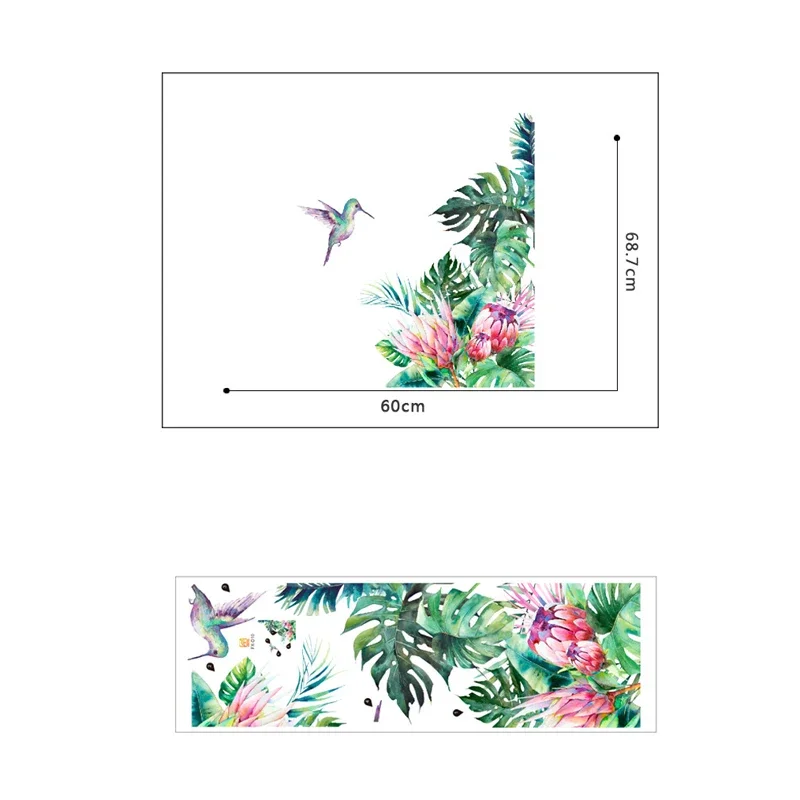 Tropical Leaves Wall Stickers - Image 7