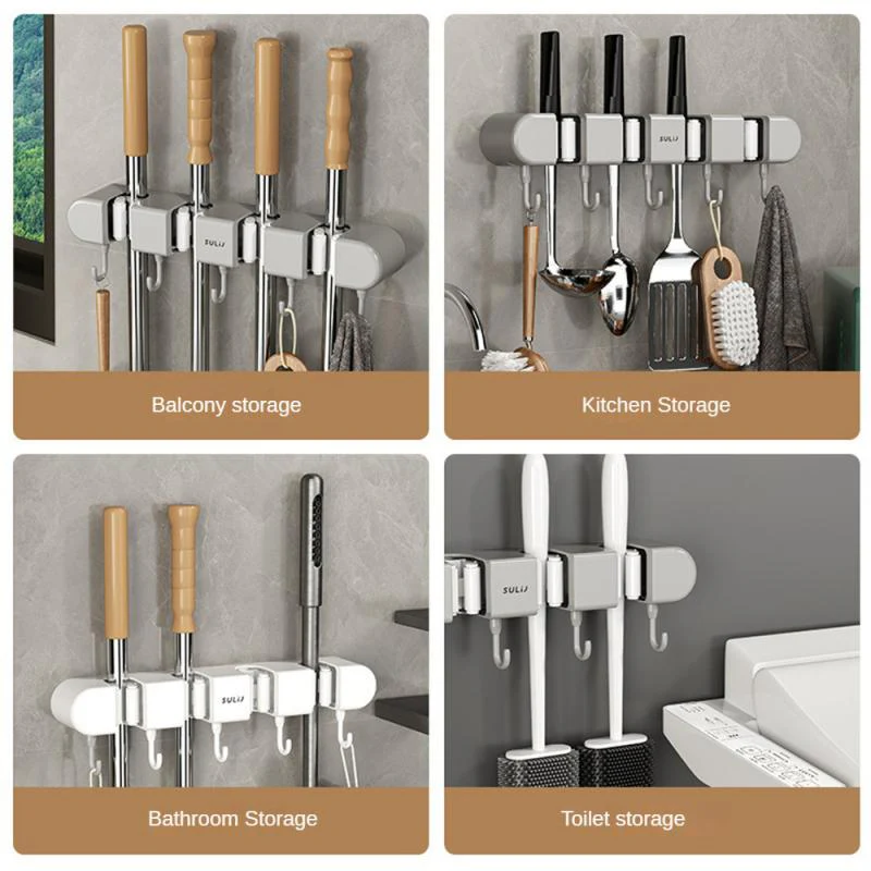 Upgrade ABS Mop Broom Hook Holder - Image 8