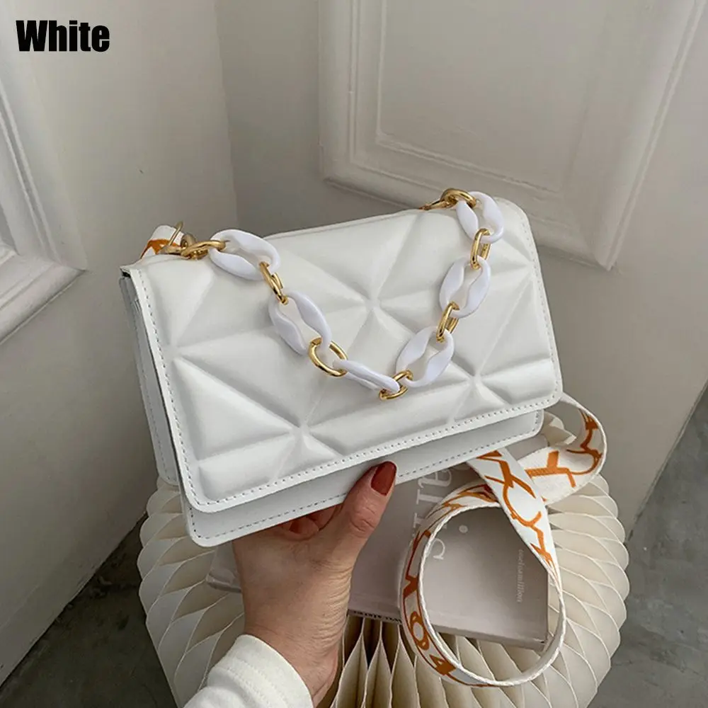 Urban Flair: Metal Chain Flap Crossbody - Image 10