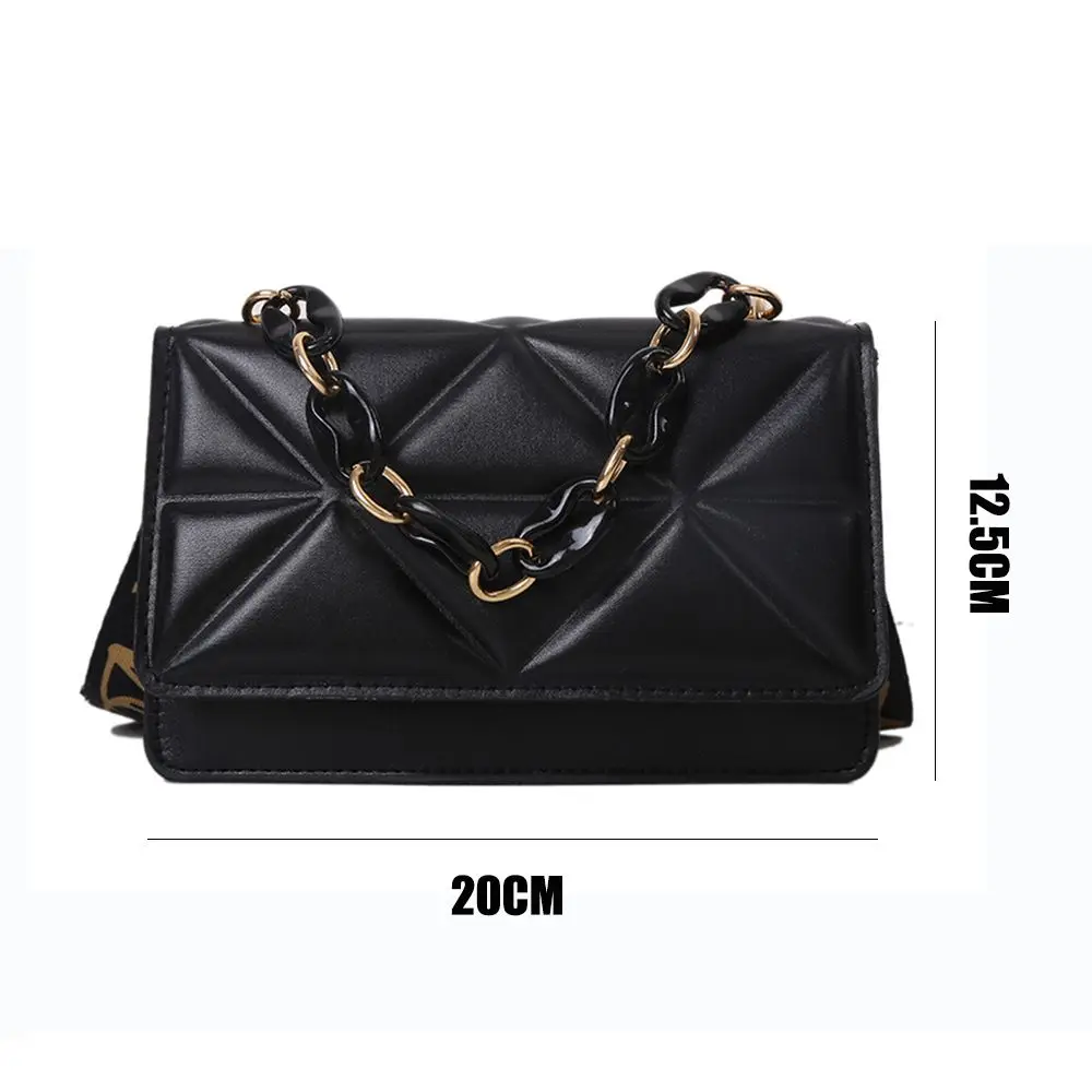 Urban Flair: Metal Chain Flap Crossbody - Image 6