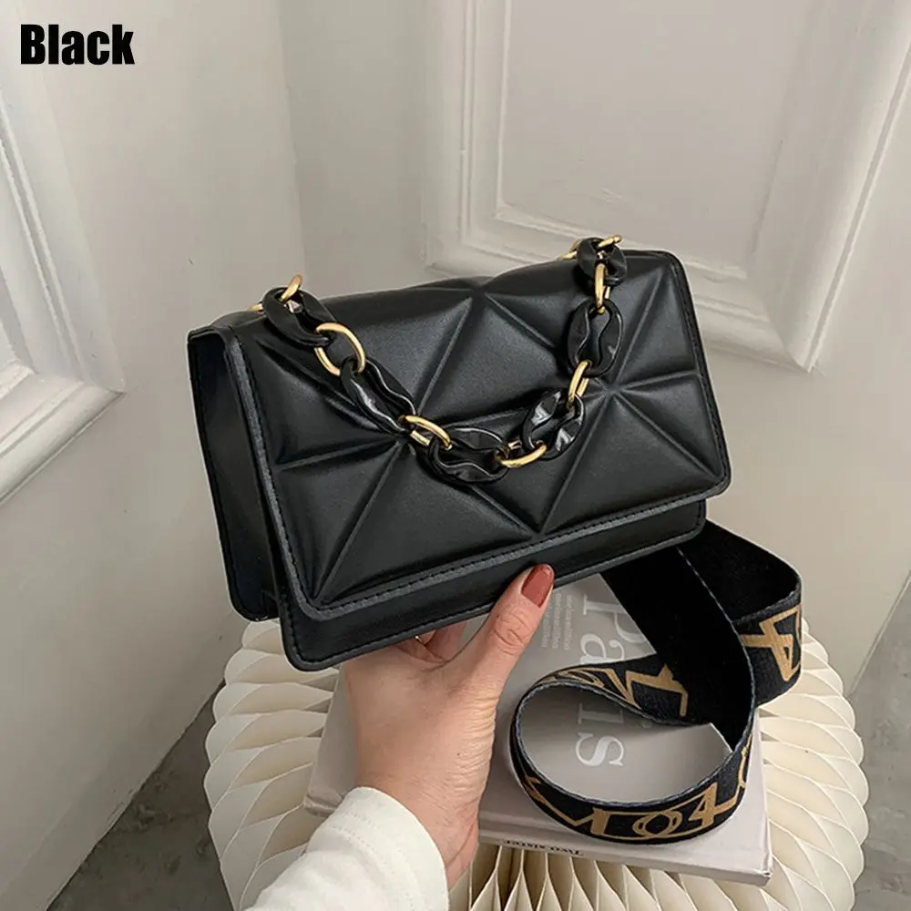 Urban Flair: Metal Chain Flap Crossbody - Image 7