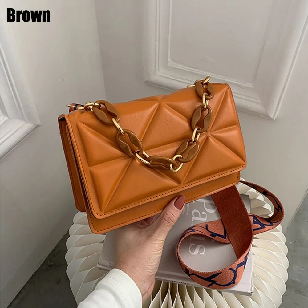 Urban Flair: Metal Chain Flap Crossbody - Image 8