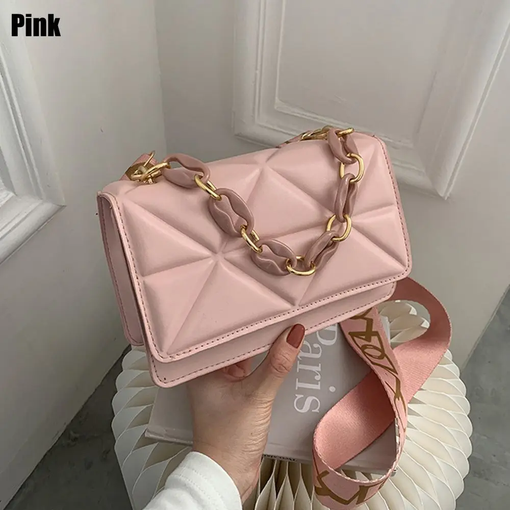Urban Flair: Metal Chain Flap Crossbody - Image 9