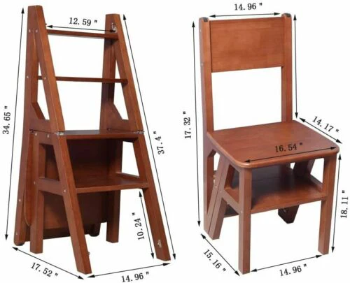 (US Stock) Ladder Chair Stool - Image 6