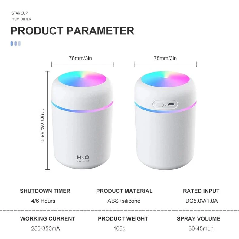 USB Air Humidifier Aroma Oil Diffuser - Image 16