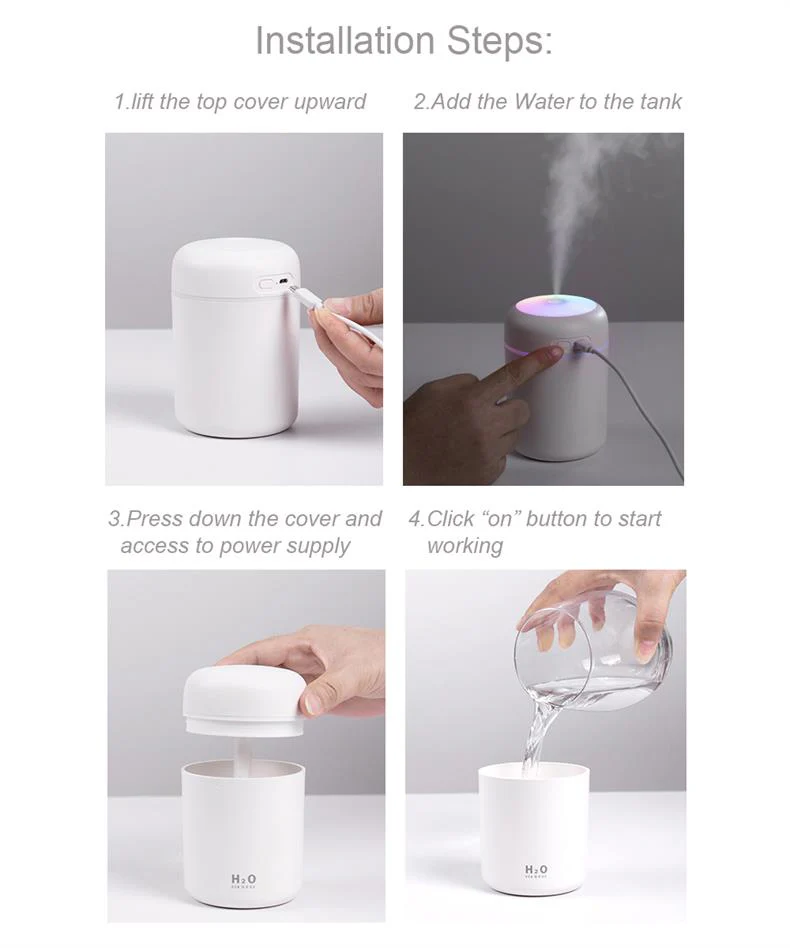 USB Air Humidifier Aroma Oil Diffuser - Image 17